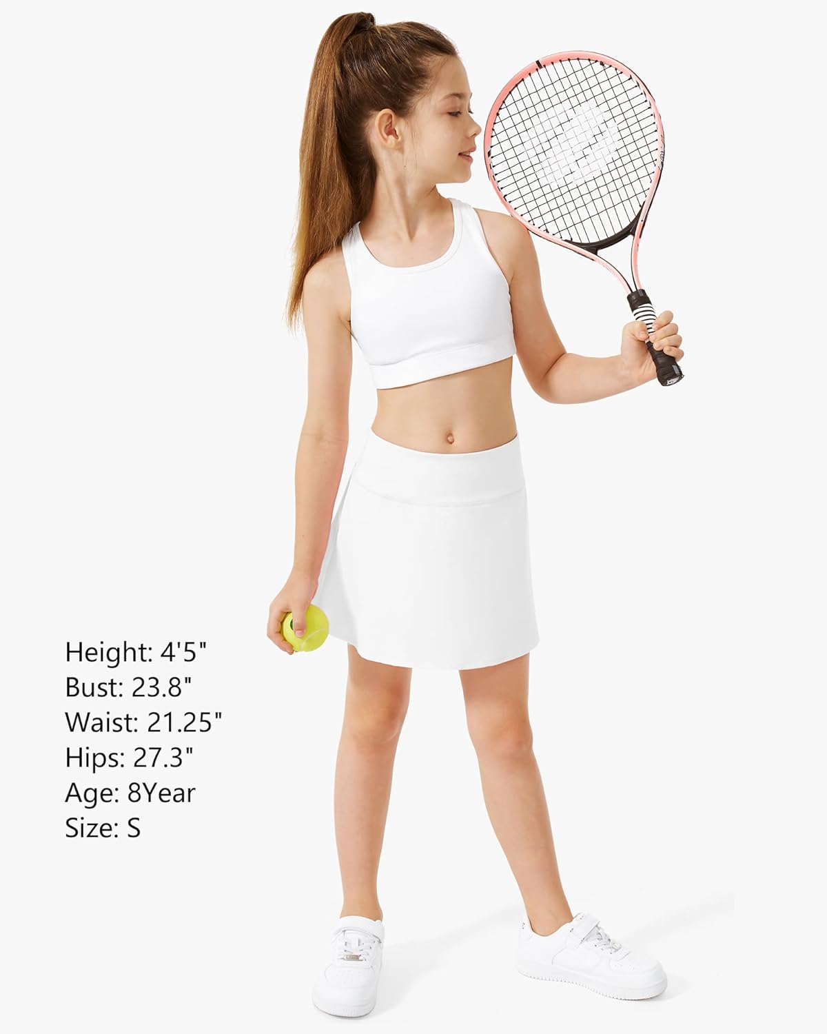 Stelle Girls Tennis Skirts with Inner Shorts Pockets Golf Skirts Athletic Running Workout Pleated Skort 5-15Years - Image 7