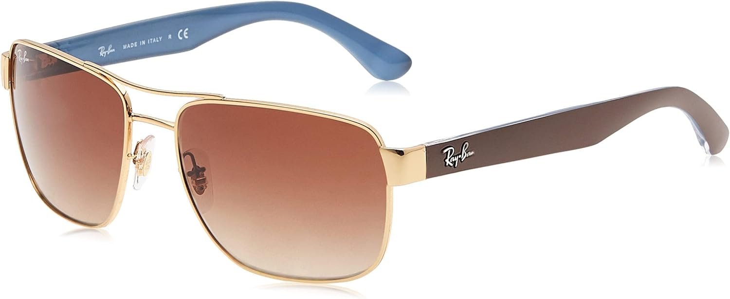 Amazon.com: Ray-Ban Men's RB3530 Square Sunglasses, Black