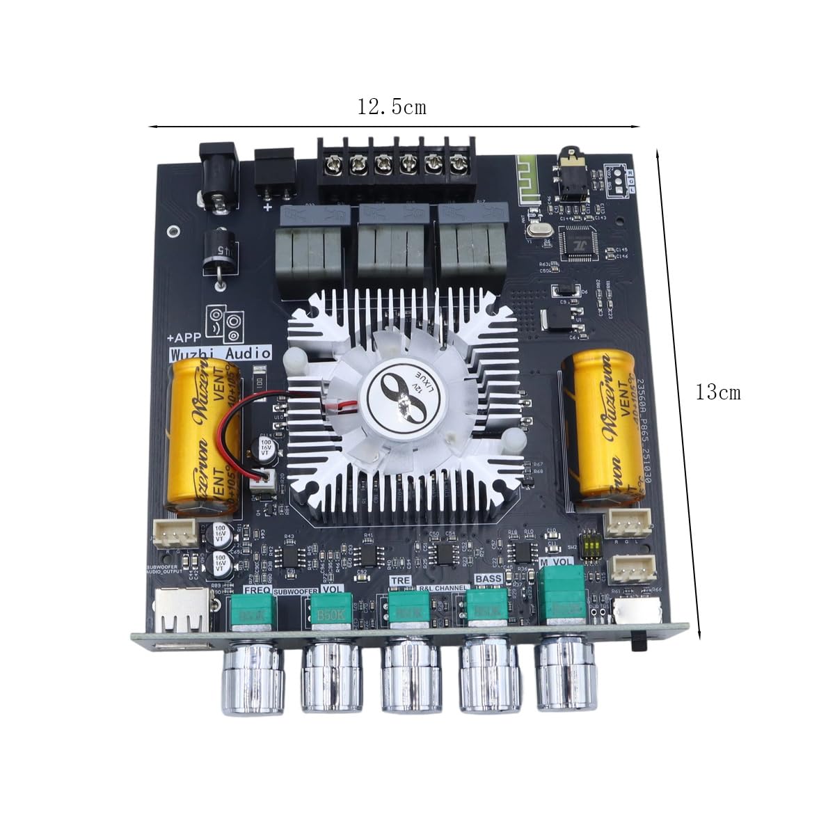 WANGCL 2 x 160 W + 220 W 2.1 Canali TDA7498E ZK-HT21 Modulo Amplificatore di Potenza Digitale Bluetooth Subwoofer Alto e Basso Tono