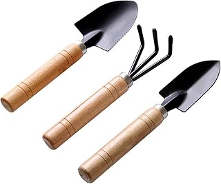 Tpelky mini gardening tools 3-piece gardening hand tools Spade/Rake/Spade ï¼ˆSmallï¼‰