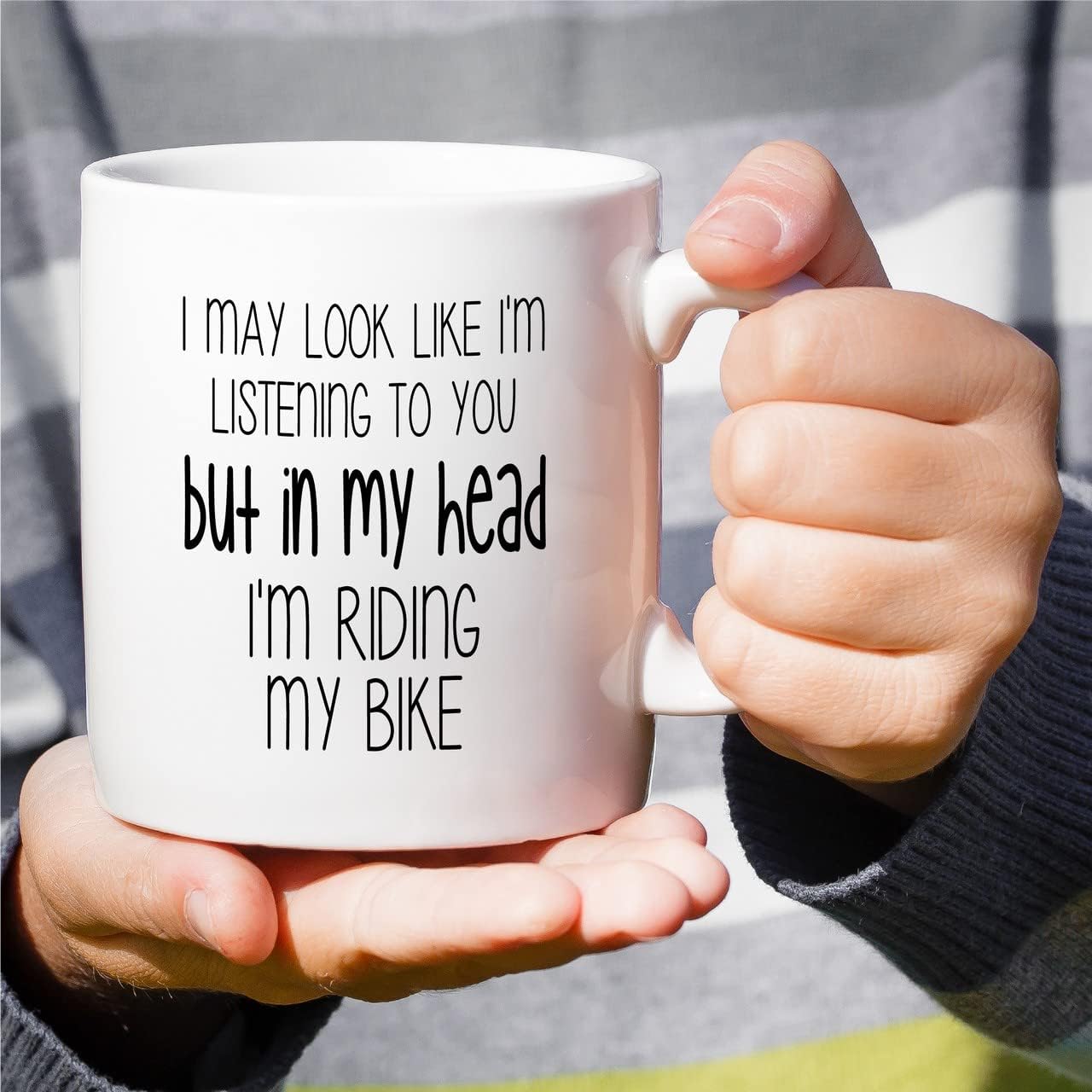 Retreez Funny Mug - Riding My Bike Cycling Bicycle Cycle Cyclist 11 Oz Ceramic Coffee Mugs - Funny, Sarcasm, Sarcastic, Motivational, Inspirational birthday gift for him her boyfriend friends father - Image 4