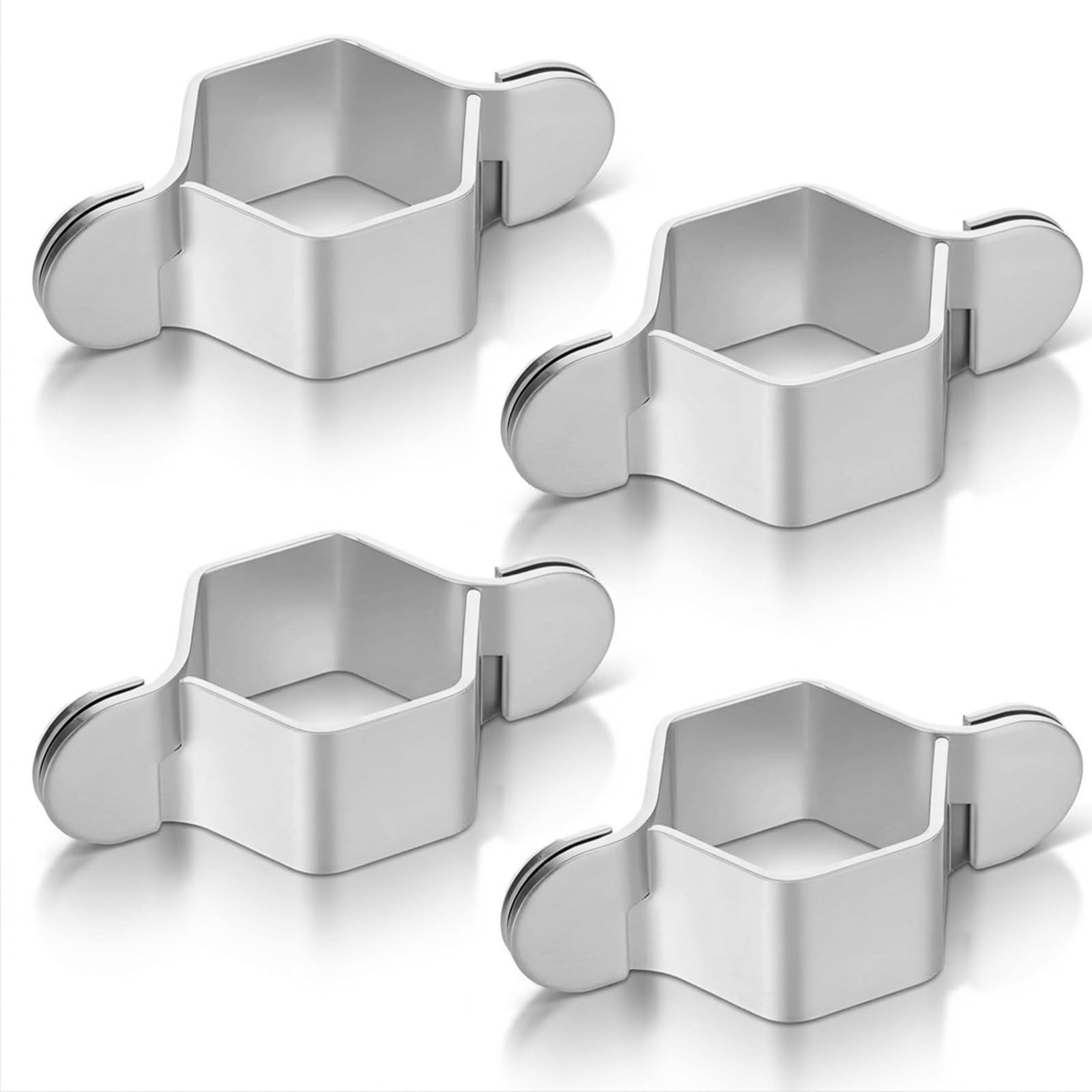 Molain Juego de 4 pares de llaves universales desmontables para manguera, llaves de grifo de acero inoxidable y llave de lavabo para espacios reducidos, prácticas herramientas de fontanería
