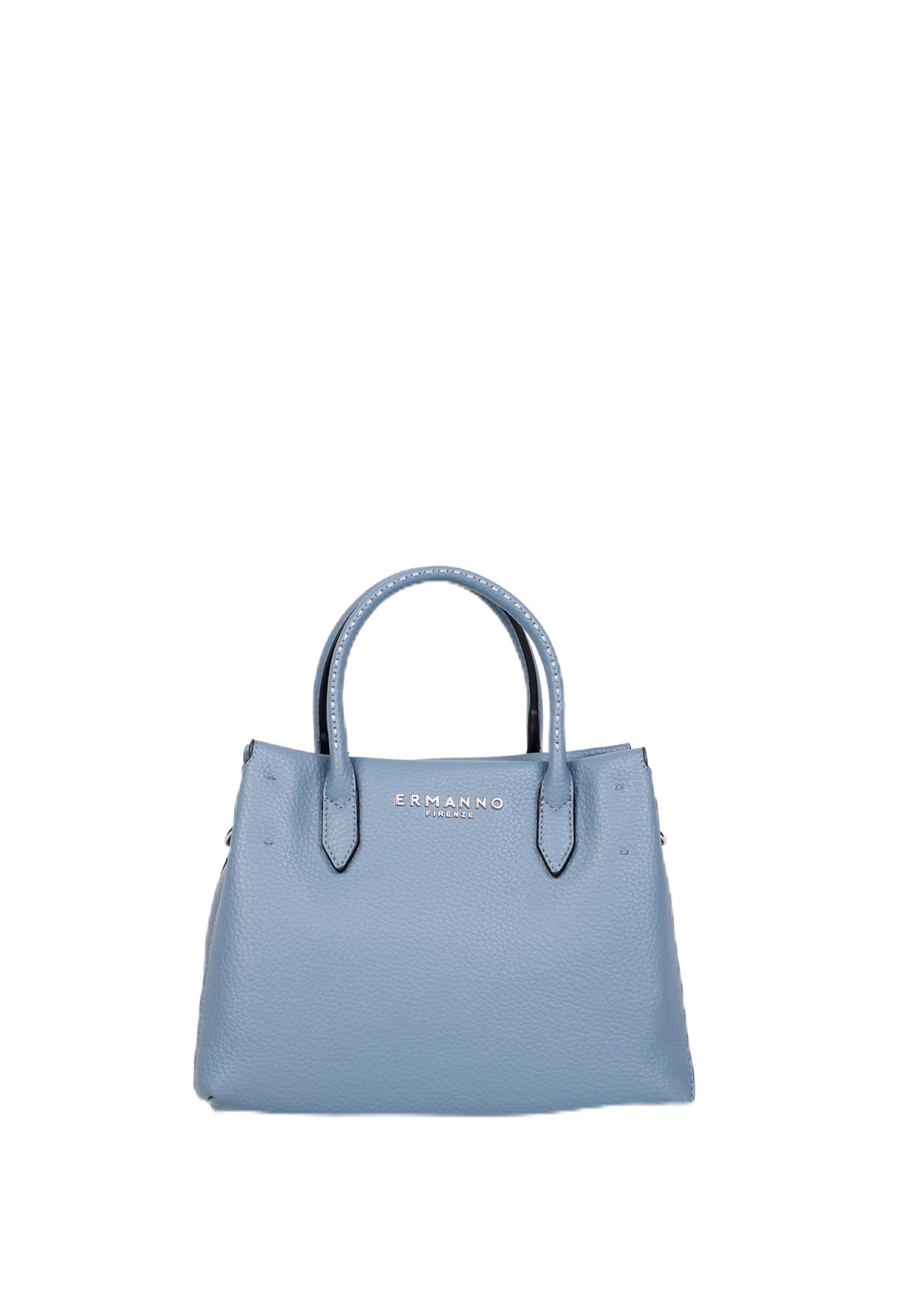 Cabas ERMANNO FIRENZE Medium Tote Aria Jeans en denim bleu
