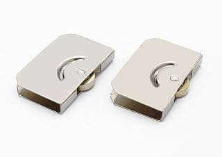 RAB Glass Runner Bearing Silver Single Wheel, Brown (Code:- NP108, Color:- matt Silver, 1 Packet of 40 pcs) Price In India
