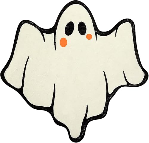 Tapete de baño de fantasma de Halloween, tapete antideslizante de fantasma, tapete suave y absorbente, tapete antideslizante para otoño, Acción de