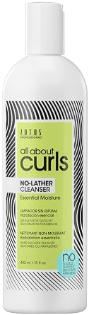 ALL ABOUT CURLS No-Lather Cleanser Shampoo | For Curly Hair | Essential Moisture | Gentle Cleansing | Suds-Free | Vegan & Cruelty Free | Sulfate & Paraben Free
