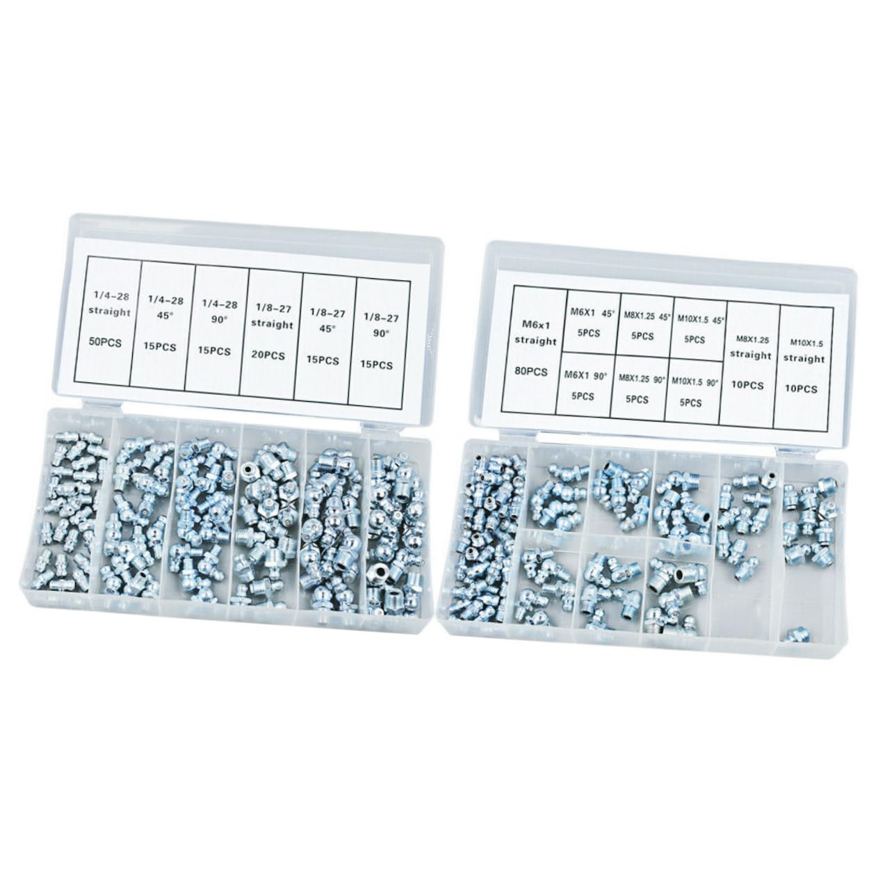 Kit de graisseurs hydrauliques Ciieeo avec coffret de rangement pour l'entretien mécanique