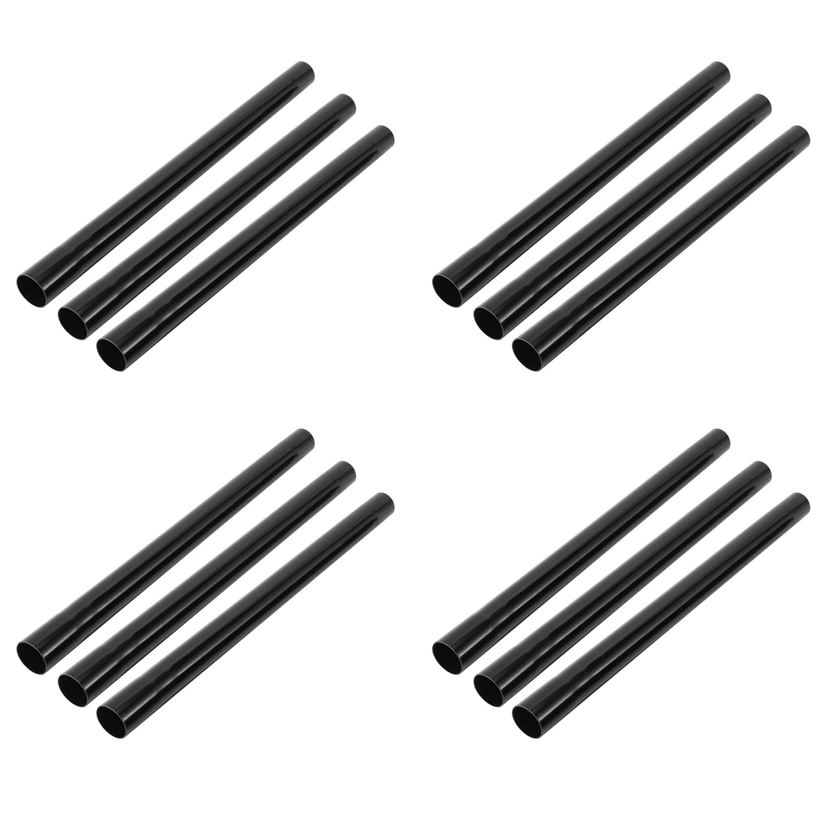 Hndhbfgrt Black 12Pcs Vacuum Cleaner Extension, Vacuum Cleaner Accessories, 32Mm Inner Diameter Vacuum Hose Plastic Wand Pipe