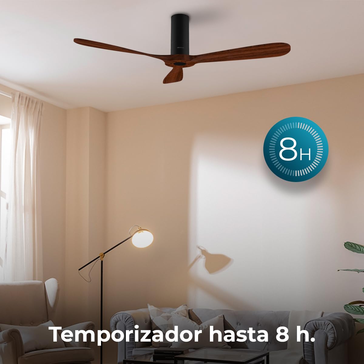 Cecotec Ventilador de Techo EnergySilence Aero 5500 Black Aqua Connected
