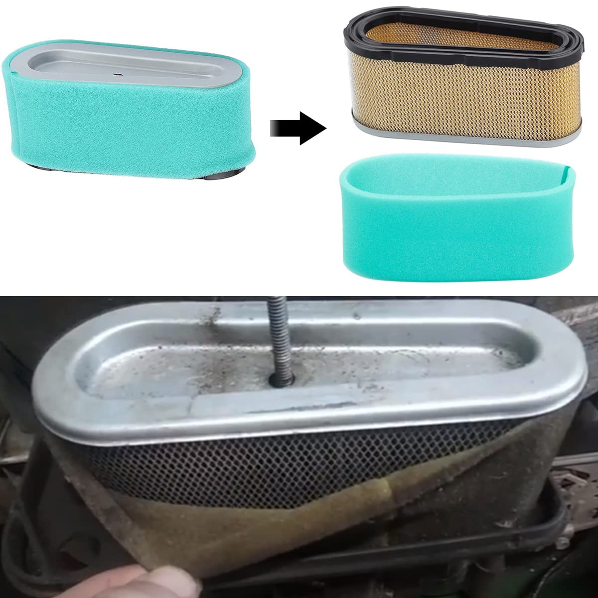 ZAMDOE Carburador 799727 para Briggs & Stratton 698620 690194 791886 799727 695412 792768 496796 499153, 287707 287777 28N707 28N777 14HP 15HP 16HP 17HP 18HP Motores, con Kit de Ajuste