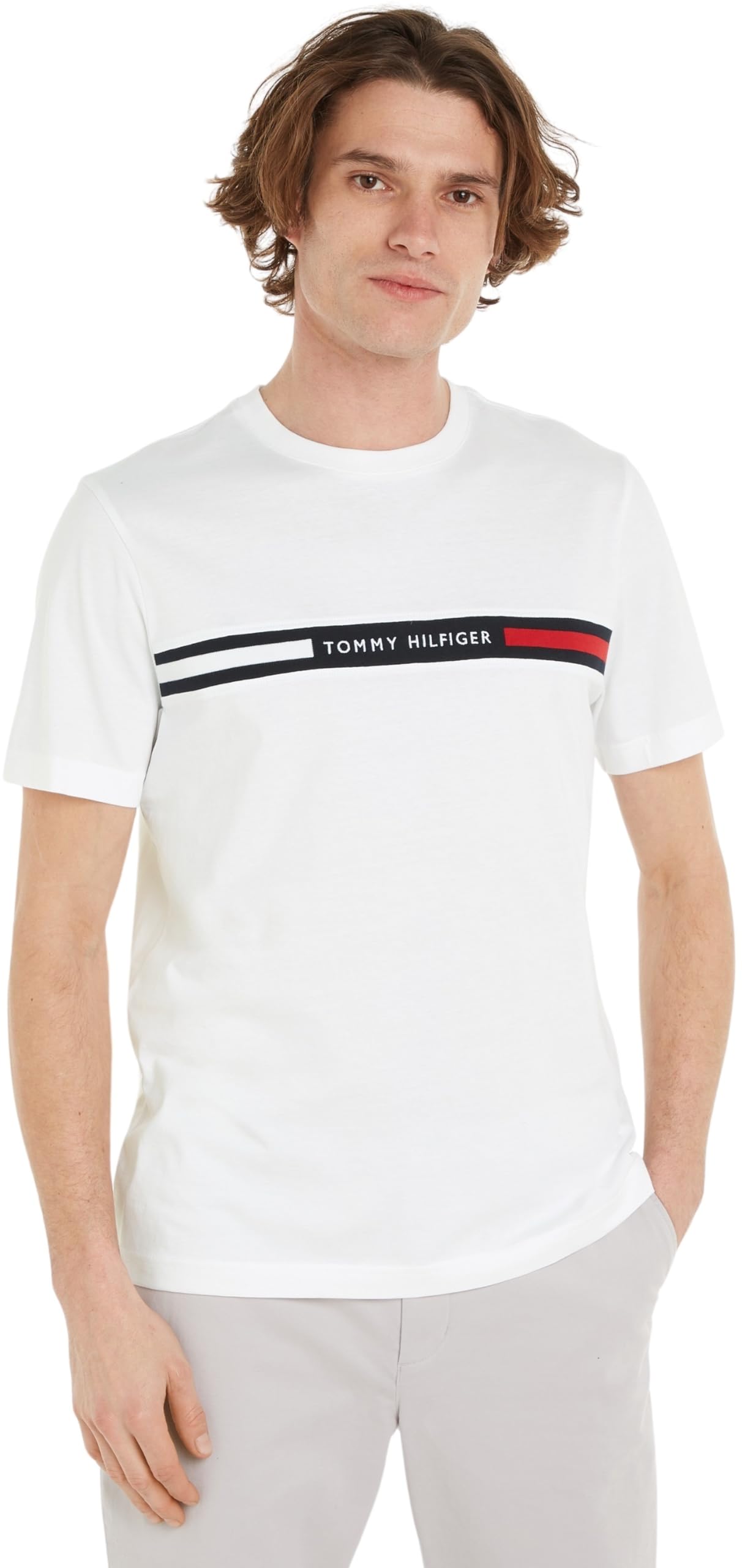 Tommy Hilfiger Hombre Camiseta Manga Corta Cuello Redondo