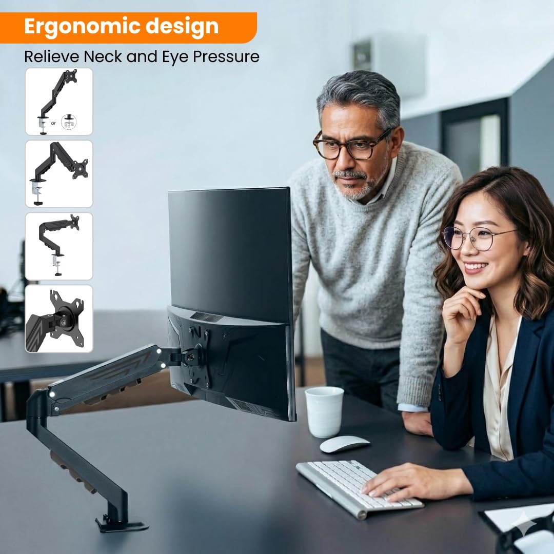Dyazo Monitor Arm - Adjustable Desk Mount -8