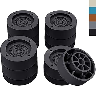 Furniture Risers 2 inch,Round Bed Risers Heavy Duty,Elevation in Heights 1 or 2 Inch for Chair Table and Desk Legs Lifting,Adjustable Bed Lifts Risers(Pack of 4 Riser,Black)