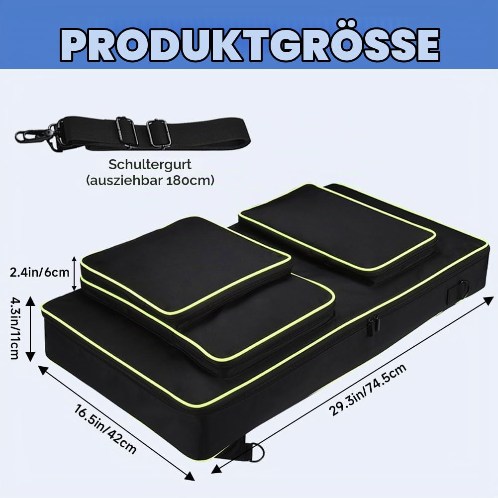 Meijunter DJ Controller Tragetasche Kompatibel mit Pioneer DJ DDJ-FLX10/DDJ-1000/DDJ-1000SRT Portable DJ Controller für AlphaTheta DDJ-GRV6 Aufbewahrungstasche mit Schultergurt