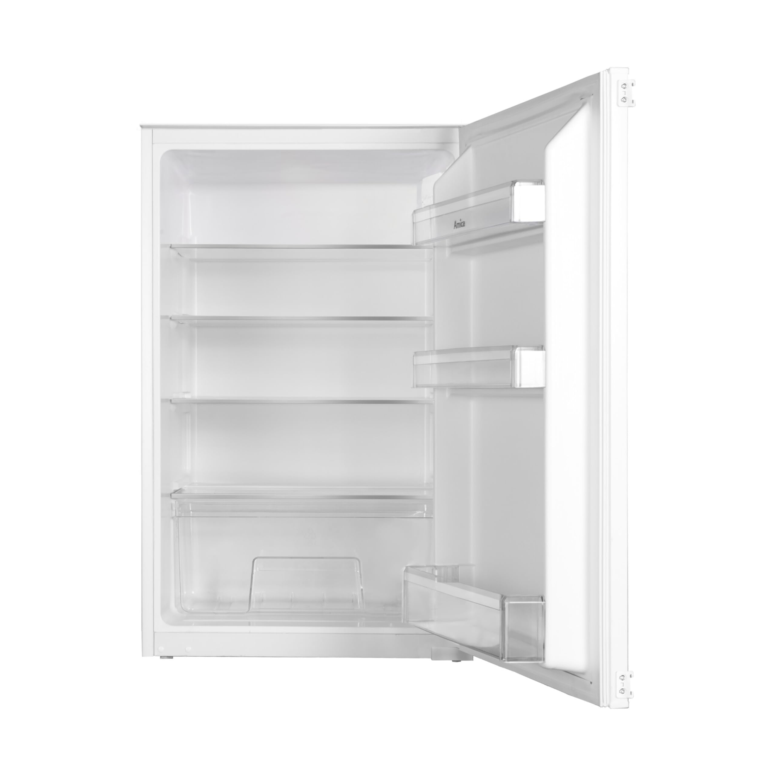 Amica Einbau Kühlschrank 135 L 87,1x54x54 cm EVKSS 353 900 | 880 mm Nische, Schlepptür-Technik, Inverter Kompressor, Elektronische Steuerung, Tür-Offen-Alarm, LED Beleuchtung
