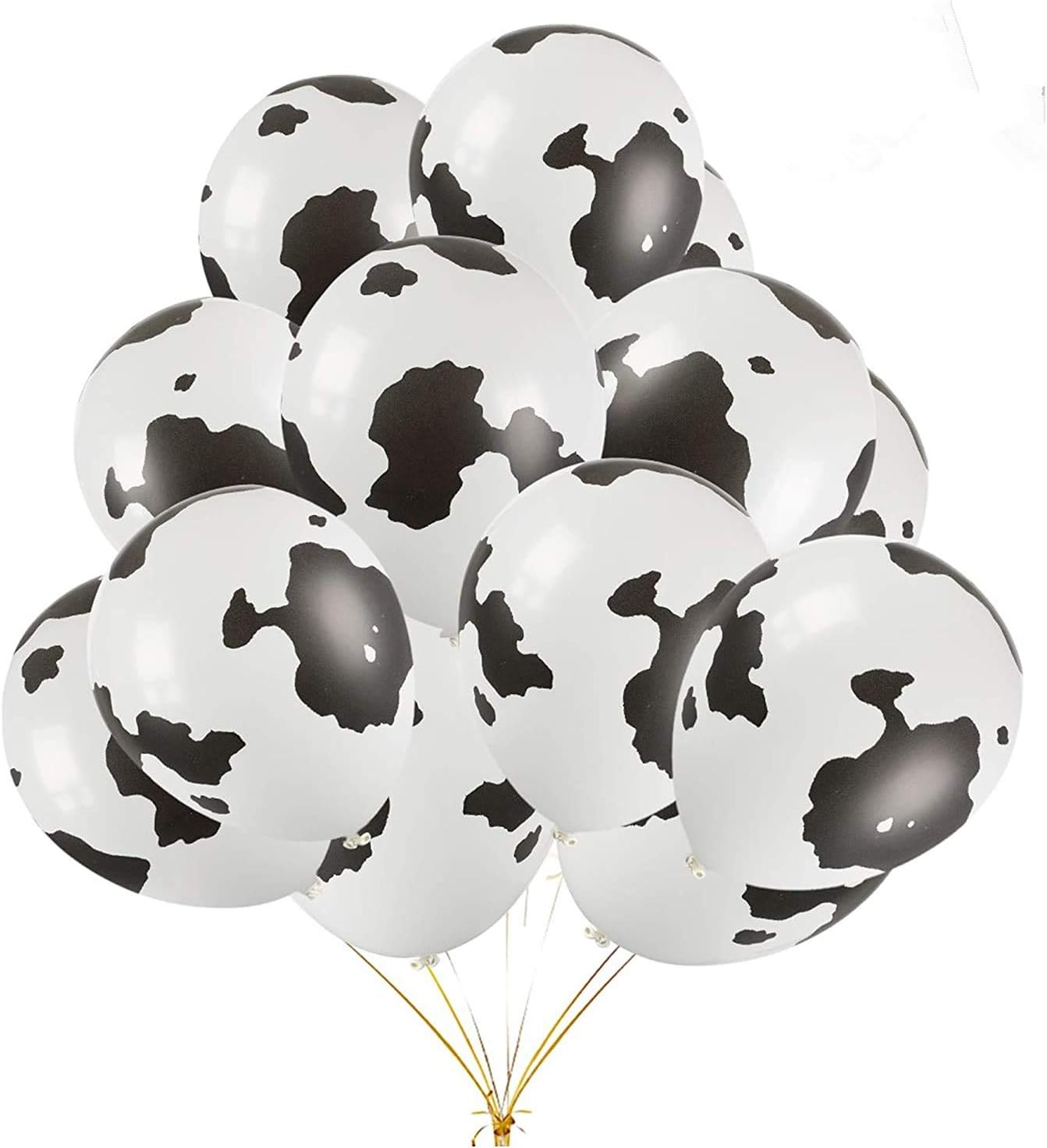 100PCS 12'' Funny Cow Print Latex Balloons Perfect For Birthday Party Christmas Day Father Mather Gift Supplies Decorations
