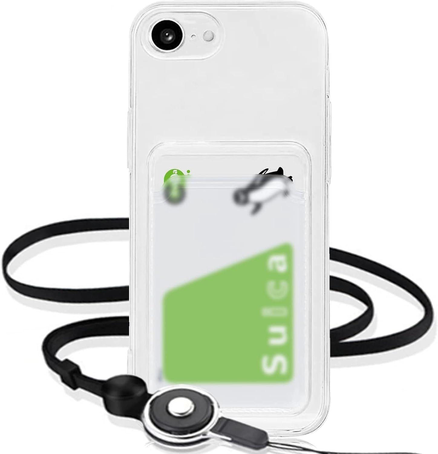 Amazon.co.jp: GOKIGIOD 適用 iPhone16E ケース クリア 背面 カード