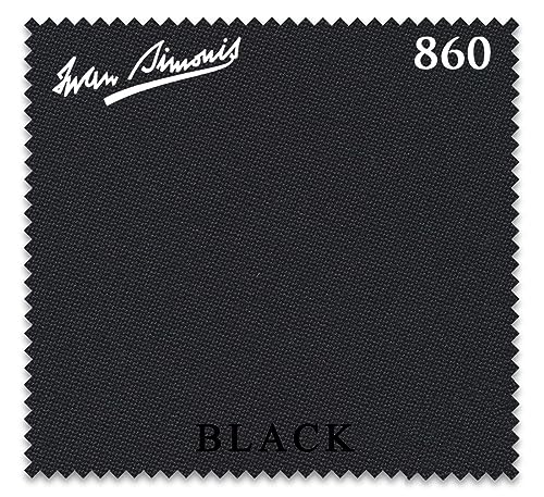 Iwan Simonis 860 Pool Billiard Table Cloth - Authorized Dealer (Black, 10 ft)