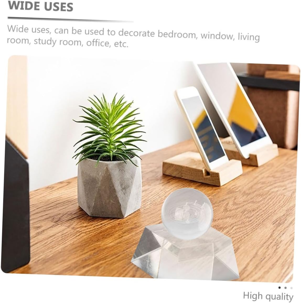 Decorative Transparent Ball Stand for Glass Sphere Display Premium Glass Base for Showcasing Crystals Elegant Holder for Home Decor