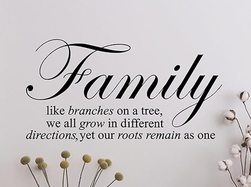 Innovative Stencils Family - Family Like Branches on a Tree Vinilo decorativo de pared Vinilo adhesivo, 1134 24