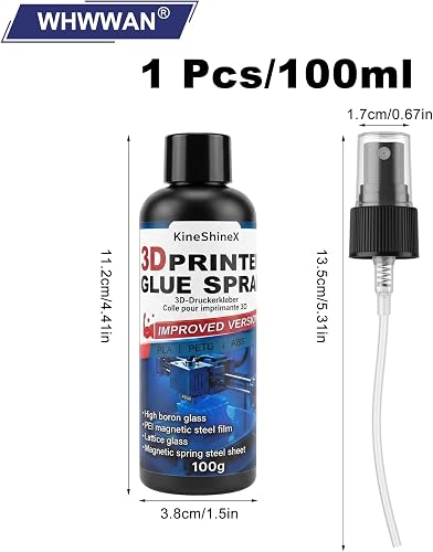 100ml Colle impression 3D, Spray de Adhésif pour 3D - 7