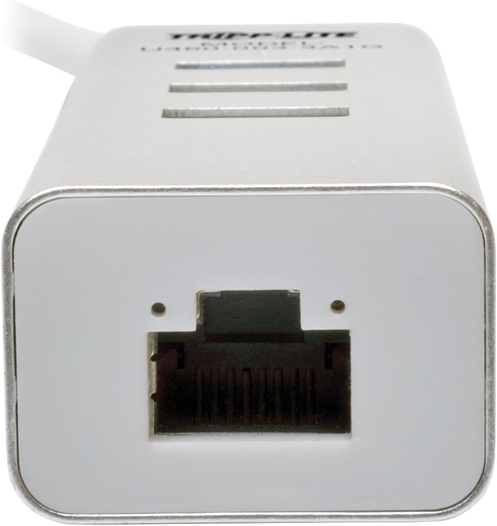 tripp lite 3 port usb c to usb a portable hub with gigabit ethernet port gbe rj45 usb 3 1 gen 1 type c to type a aluminum u460 003 3a1g