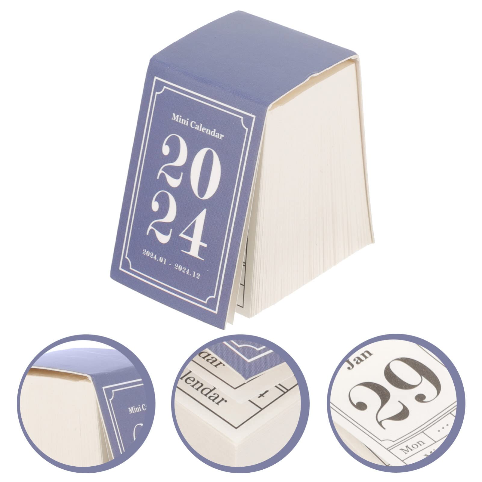Calendario annuale, calendario da parete, Calendario da tavolo 2024 Calendario da staccare Calendario da pagina Conto alla rovescia Calendario da tavolo Strappabile Calendario for casa Ufficio Scuola
