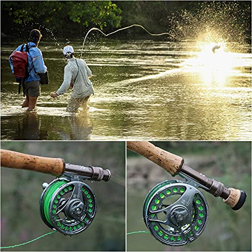 Sougayilang Fly Fishing Reel With Cnc-Machined Aluminum Alloy Body 5/6, 7/8 Lightweight Fly Reel--7/8 #TOP7