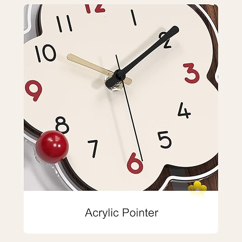 Miniatura 7 de Reloj de pared decorativo, fondo de sofá, para colgar en la pared, restaurante, silencioso, combinación de reloj de pared, para dormitorio, estudio