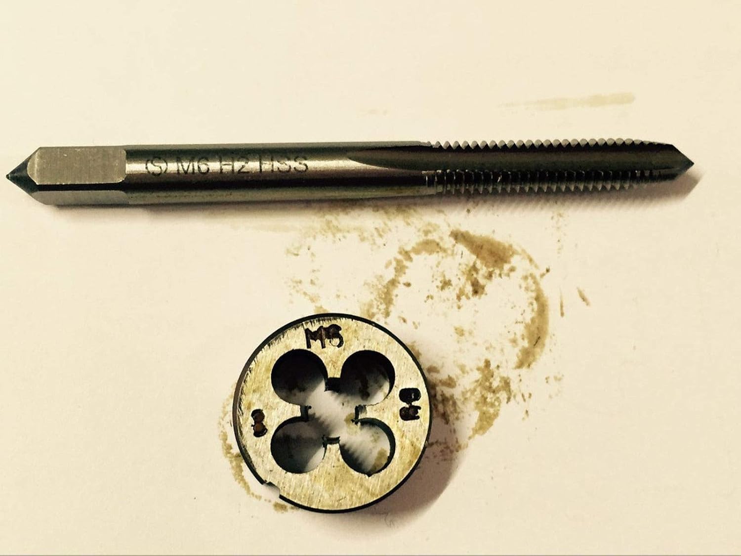 Metric Right Hand Die and Tap,Threading Tools Dies and Taps,M6 x 0.75 mm,1 set