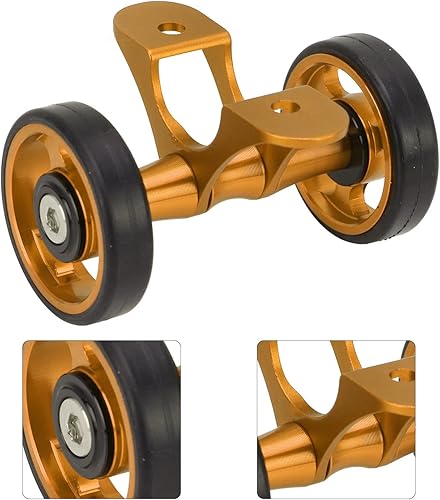 Miniatura 8 de Tefola Guardabarros de bicicleta Easywheel, guardabarros de bicicleta Easywheel ruedas de doble rueda para Brompton bicicleta plegable para Dahon