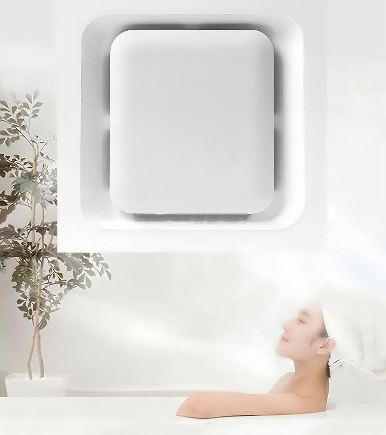 ICEMOB Estrattore Aria Silenzioso Soffitto,Spiratore Bagno,Motore in Rame Puro,Ventola Aspirazione Cucina 150 M³/Ora,per Cantina,Lavanderia, Servizi Igienici,Facile da Installare,10 Inches
