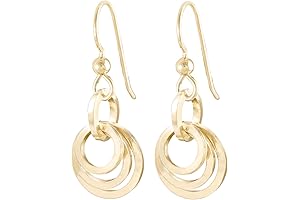 Round Aretes Dorados: Timeless Chunky Gold Earrings for Women