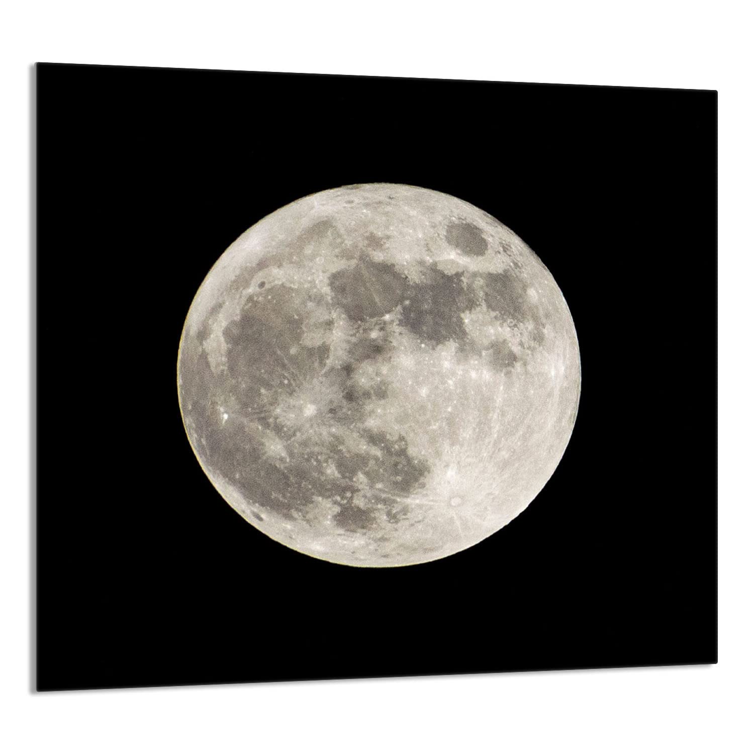Szklany panel ochronny do kuchni Lacobel, szklana płyta ochronna na kuchenkę, 65x60 cm, szklana deska do krojenia, ochrona przed rozpryskiwaniem, uniwersalna, KSIĘŻYC