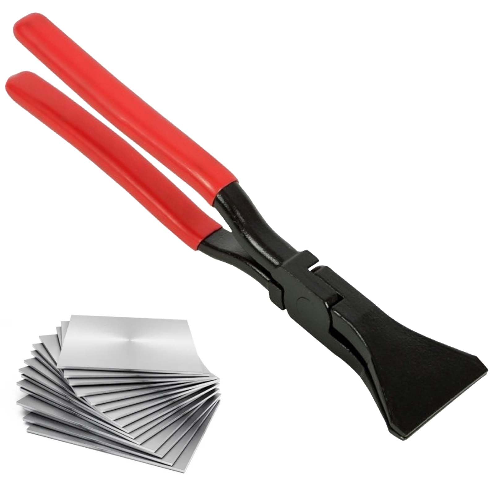 GBKDQQ Alicates de plegado, 180°, ancho de 60 mm, alicates de pliegue de chapa, herramienta con mango antideslizante, herramienta de techado probada para bricolaje, color rojo