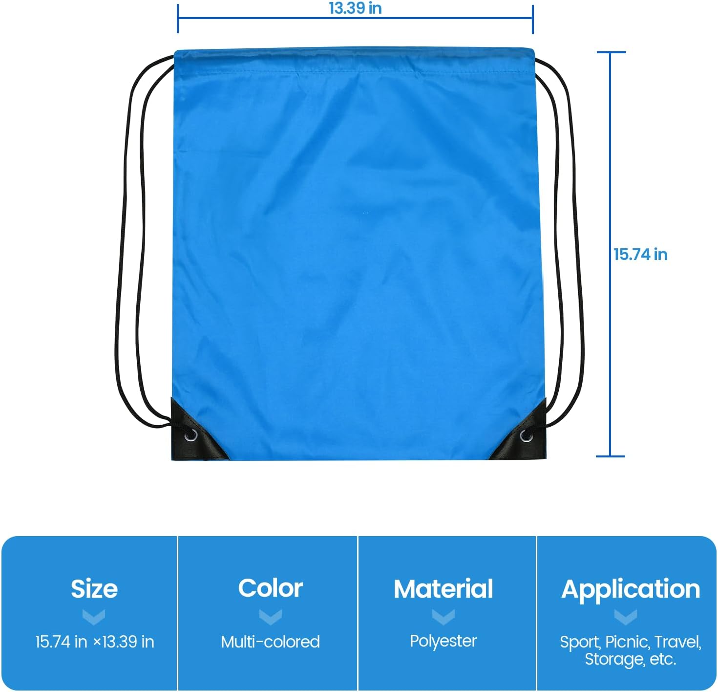 108 Pack Drawstring Bag Bulk Drawstring Backpack Draw String Bags Pack Cinch Bag Gym Sackpack Sport Trip Back Pack,Drawstring String Bags,18 Colors