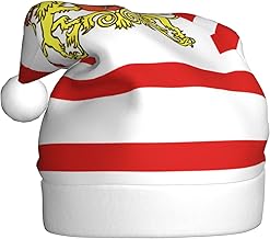 Flag of the Senate of Bremen Adult Christmas hat, unisex, Santa Claus, Christmas, Halloween, holiday party adult plush Christmas hat