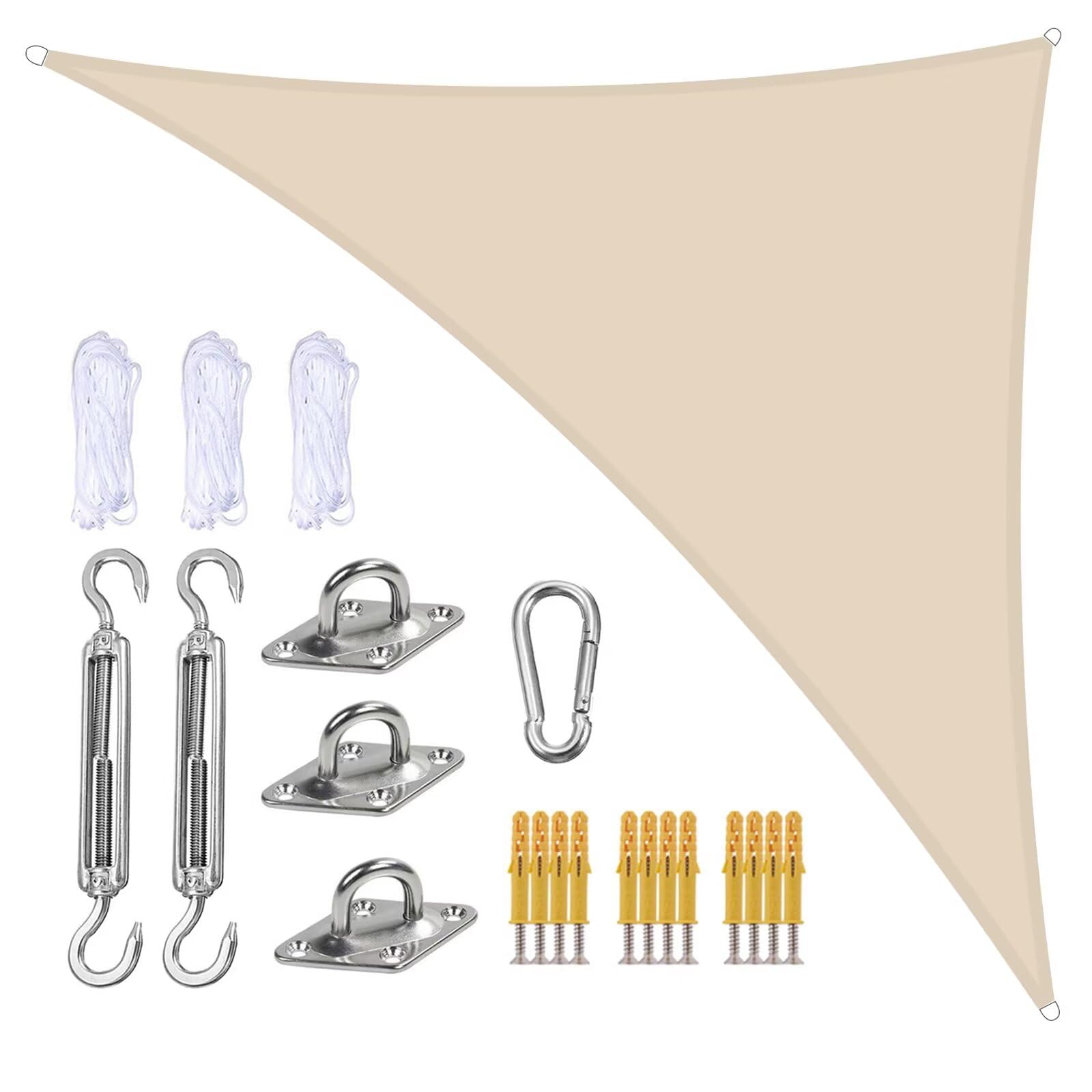 Voile d'ombrage triangulaire pour aménager un coin fraîcheur au jardin