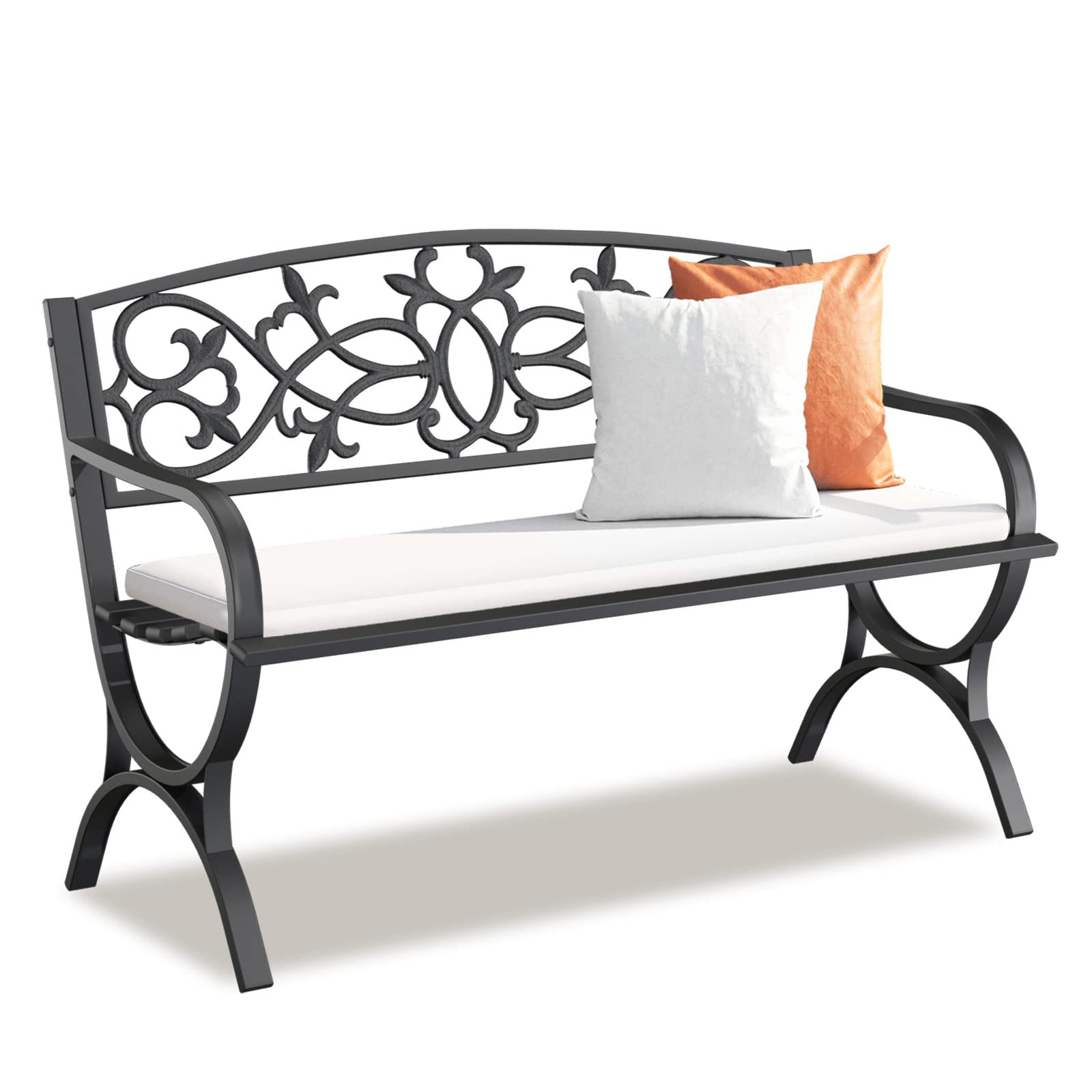 Buy Outdoor Bench Garden Bench, Weatherproof AntiRust HeavyDuty