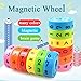 YOUYA Magnetic Arithmetic Learning Toy, Cylinder Numbers Toys, Intelligence Brain Developing Toy, Children Number Game Blocks, DIY Magnetic Math Toy (2pcs)