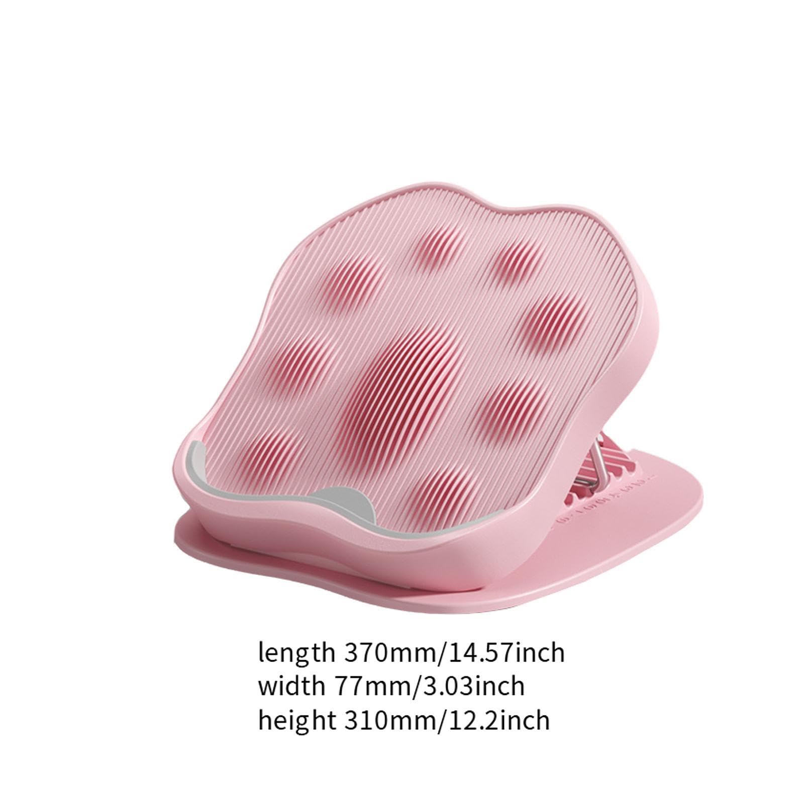 Vaveren Slant Board Calf Stretcher Folding Pedal, Versatile Balance Board Leg Stretching Equipment for Office Training Outdoor Sports, Pink