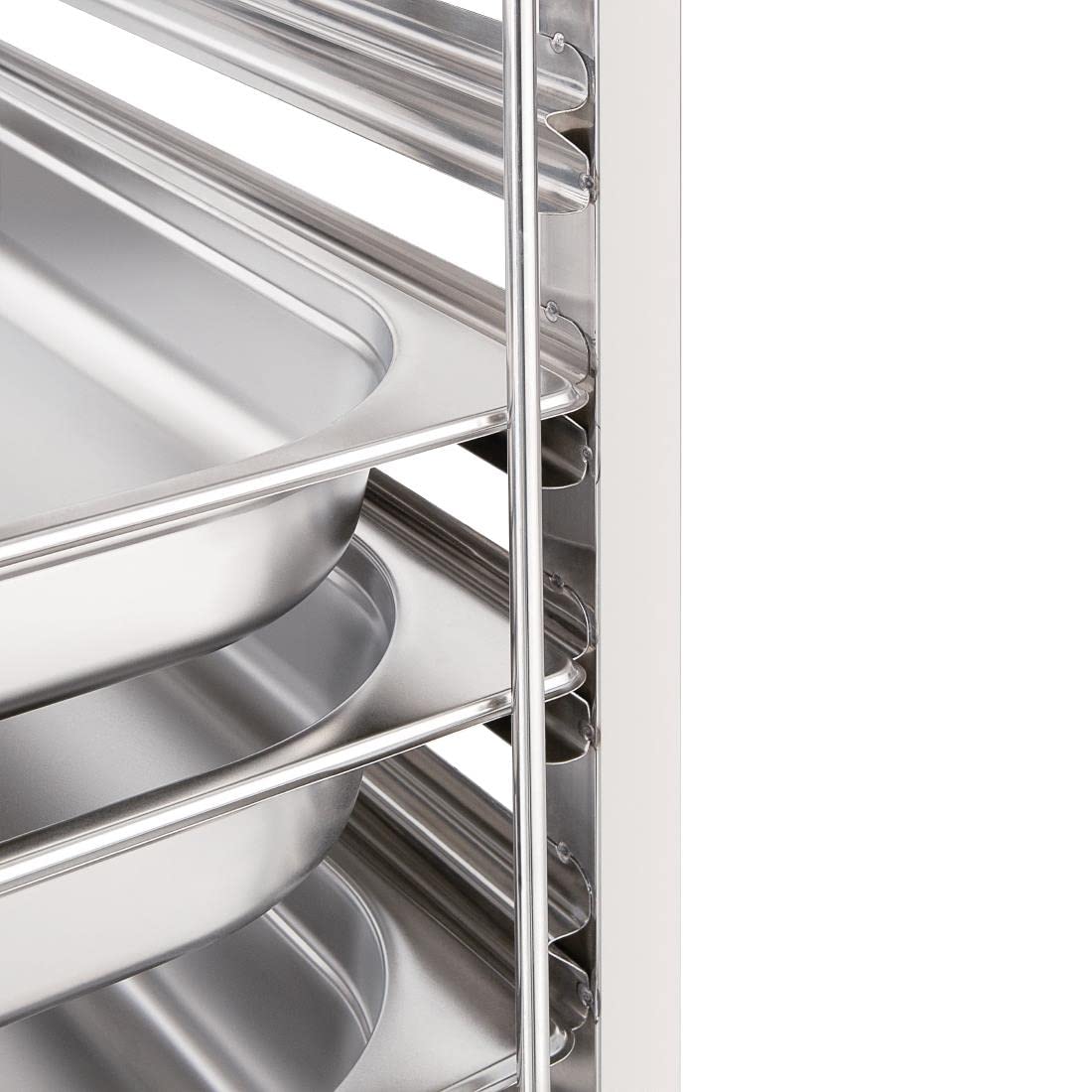 Vogue Gastronorm de acero inoxidable gg498 estantería de carrito, 7 nivel