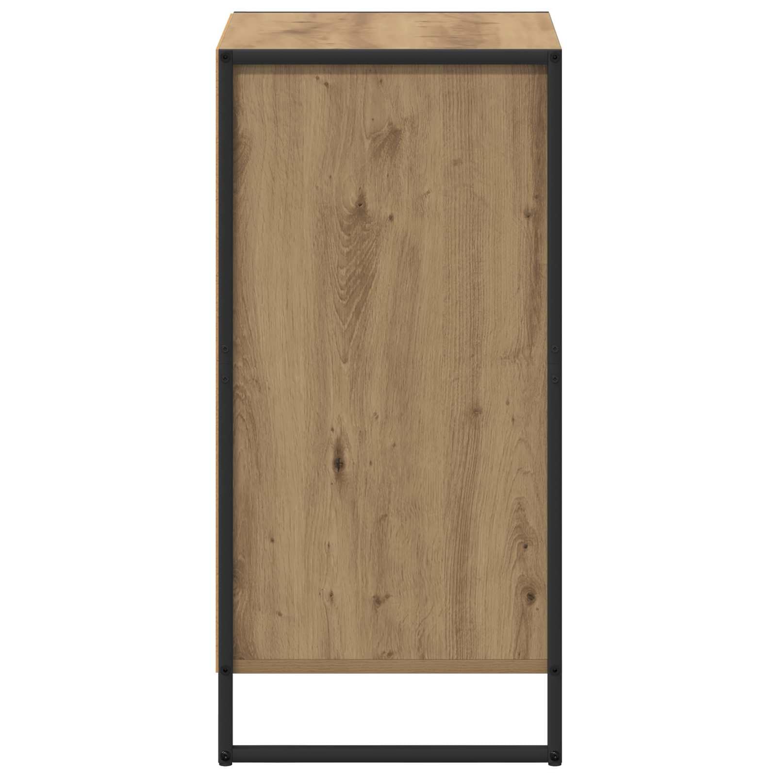 Kredens o wyglądzie dębu, nowoczesny przemysłowy kredens z przestronną przestrzenią do przechowywania, materiał drewnopochodny 42 x 36 x 75,5 cm, wyposażenie mieszkania