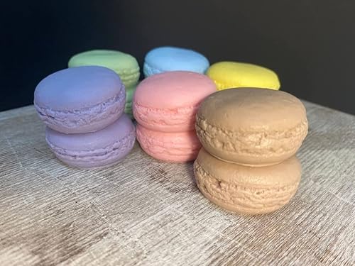Miniatura 3 de Macarons Soap Set 6 pics - Jabón de alimentos, jabón, regalo para ella, favores de jabón, jabón de postre