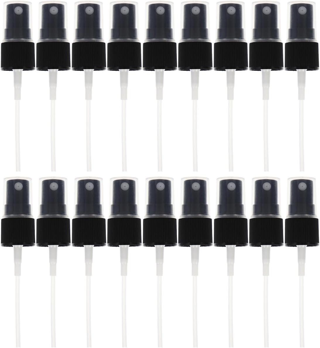 Spray Bottle Nozzle Replacement Fine Mist Pump Spray Heads with Transparent Cover Reusable Sprayer Tops for Hair Perfume Cosmetic Travel Bottles 3.93 X 0.78 X 0.78 in