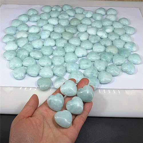 Miniatura 7 de HQRP-Crystal Corazón Aguamarina Lapislázuli Ágata Cuarzo Calcedonia Mookaita Laradorita Jaspe Aventurina Sodalita Ámbar 1PC, Lapislázuli