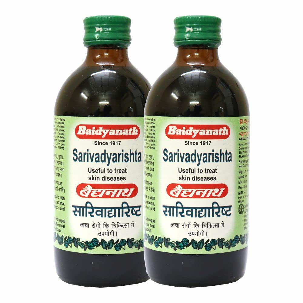 Baidyanath Sarivadyarishta | Helps to Purify Blood & Skin Care | 220 Ml (Pack Of 2) (B0B4FYM6CH) Amazon Price History, Amazon Price Tracker