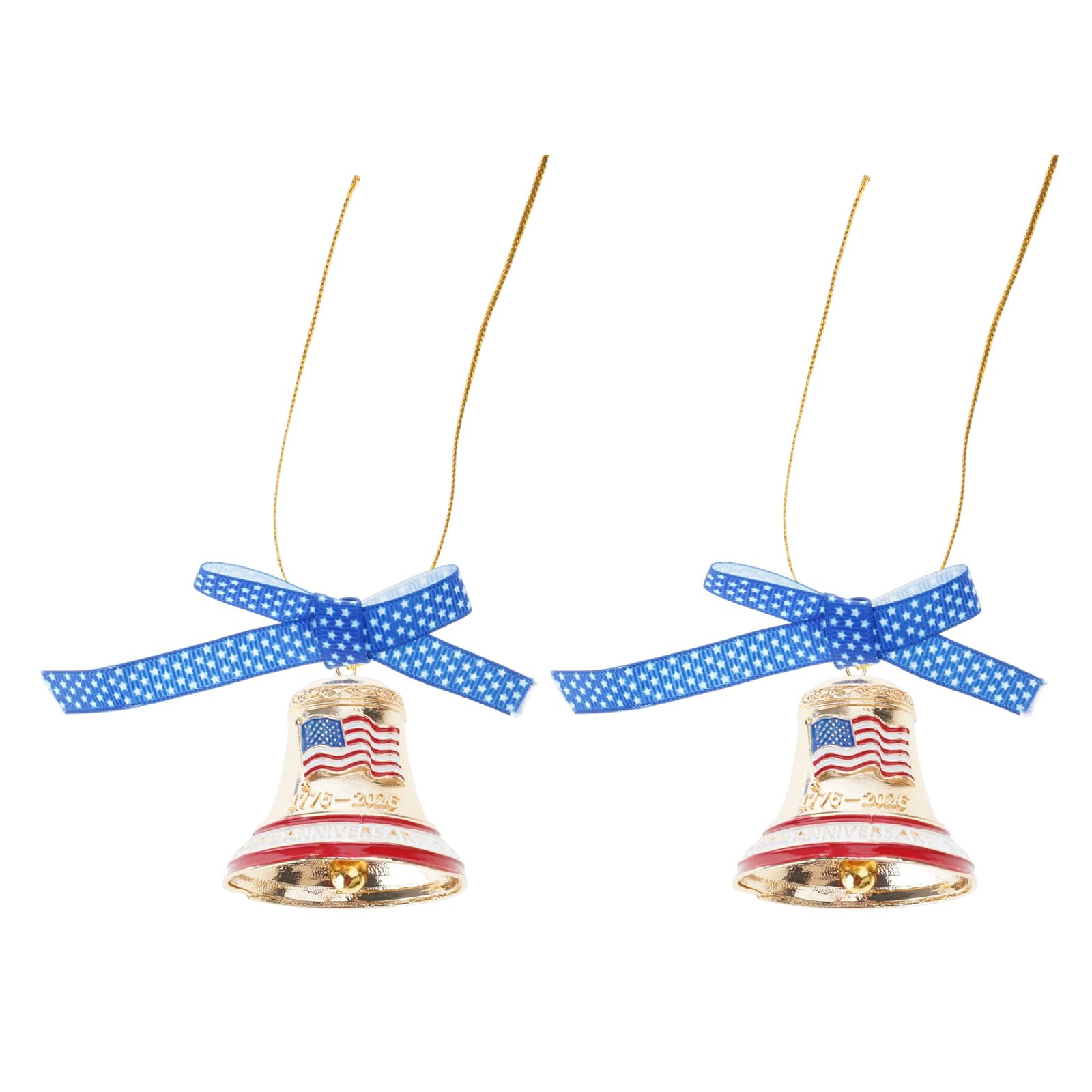 250th Anniversary Bells Ornament Christmas Tree Bells Decoration for Mantels Festival Wreath Holiday Decorations Christmas Ornament