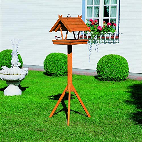 Beauty.Scouts Outdoor Dino Collection Vogelhaus Marlina, Kiefer, 144 x 42 x 36cm, inkl. Standfuß, Vogelhäuschen, Gartenvogelhaus, Garten, Vogelfutterhaus, Futterstation, Vogelunterkunft