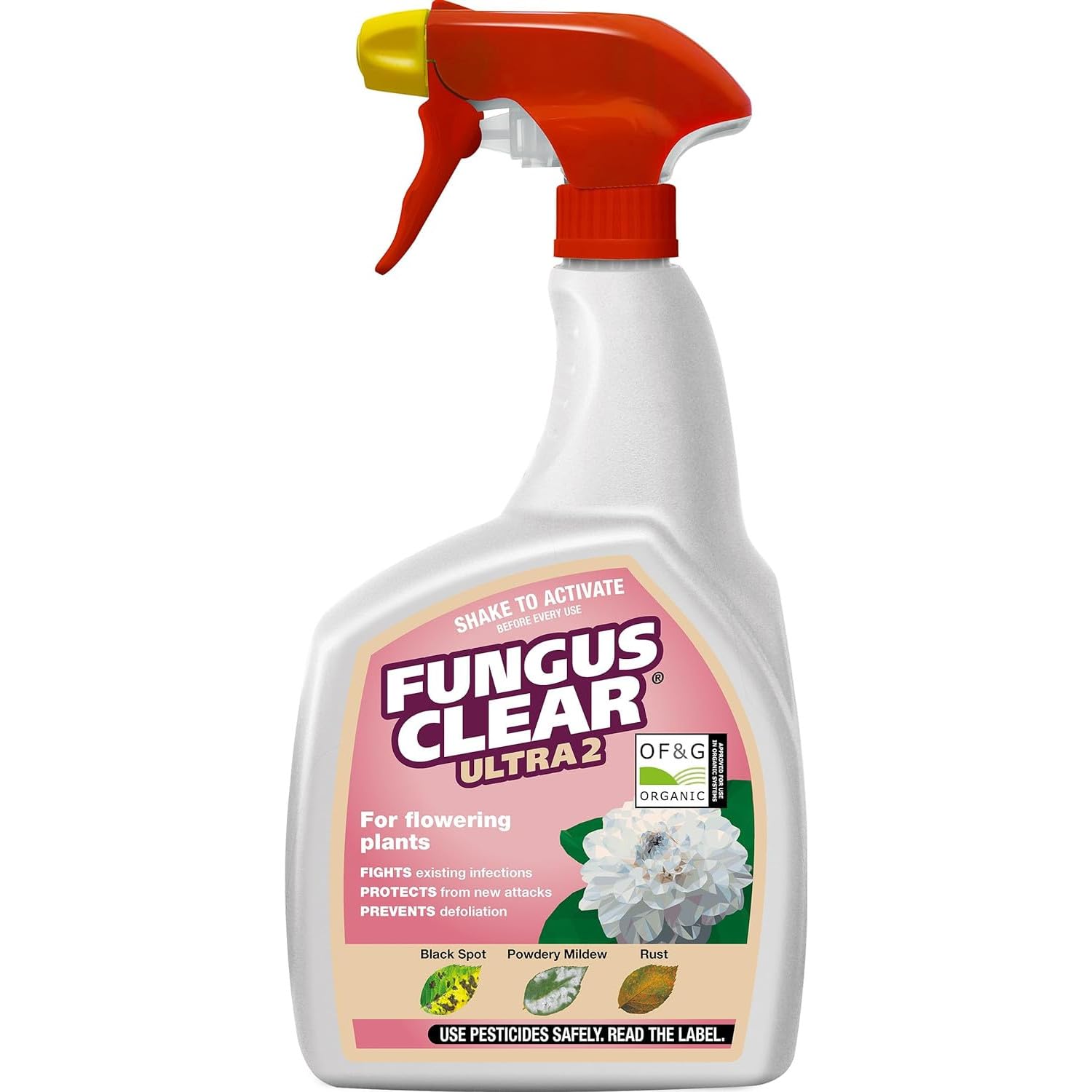 AMK® Fungus Clear Ultra 2 Spray Black Spot Mildew Rust Control 800ml Fungicide Insects Protection, 109429